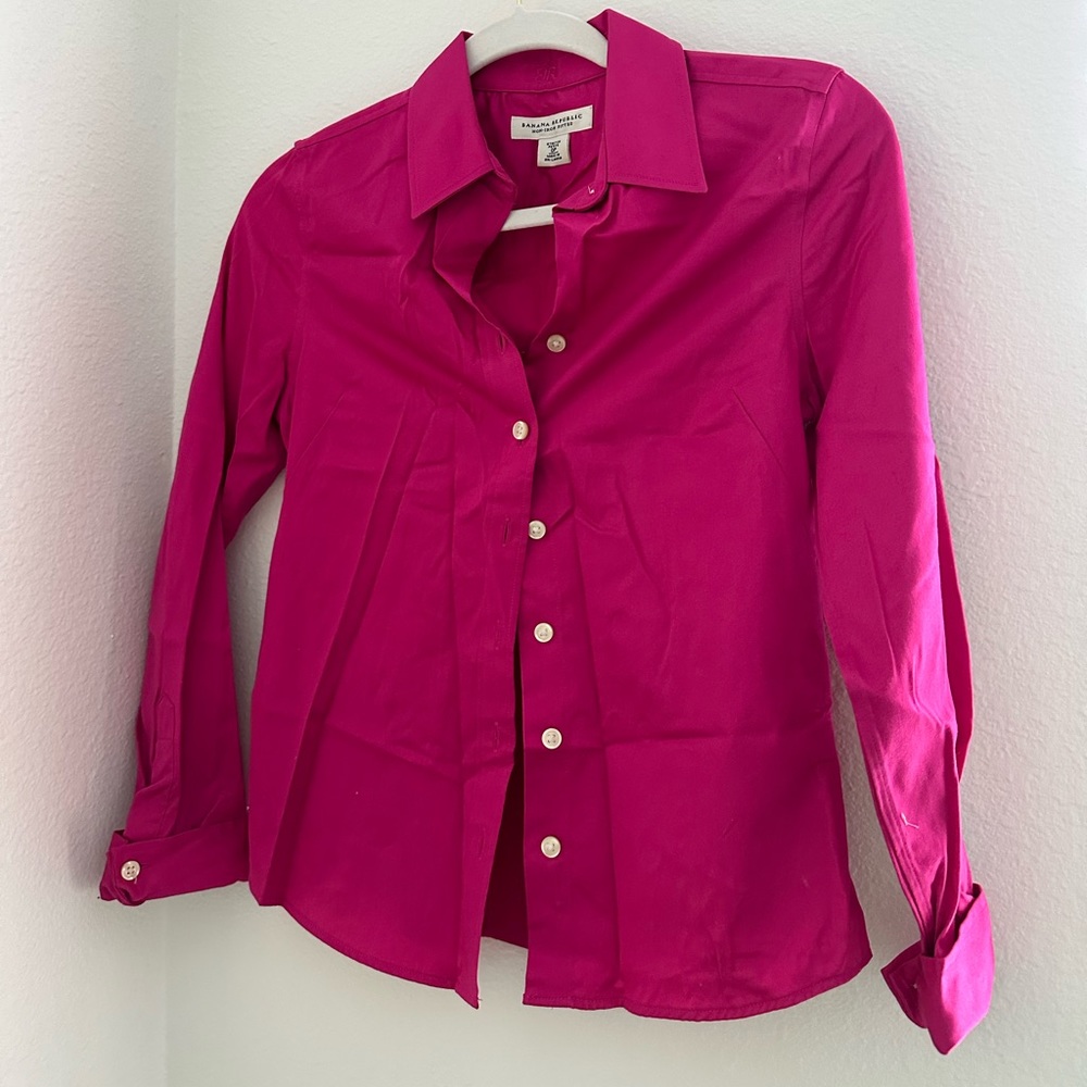 Banana Republic Pink Button-down